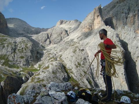 On the top of Pala della Ghiaccia, 2011