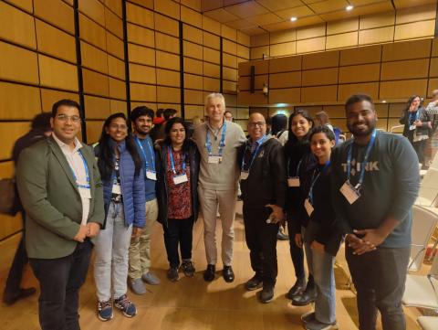 With colleagues during the EGU General Assembly 2023