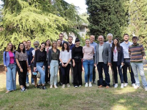 The group of Hydraulic Works @Unibo plus some guests, Award ceremony of Laurea Honoris Causa to Guenter Bloeschl, 2021