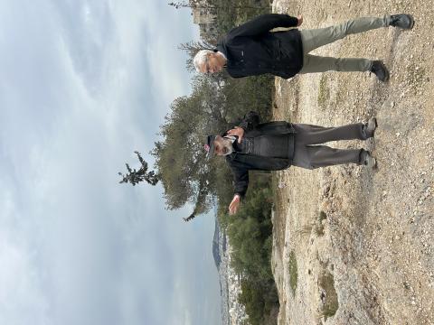 With Demetris on the Acropolis, Athens, 2025